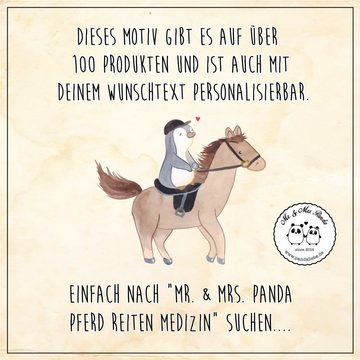 Mr. & Mrs. Panda Tragetasche Pferd Reiten - Transparent - Geschenk, Sportler, Reiter Therapie, Ein (1-tlg), Design-Highlight