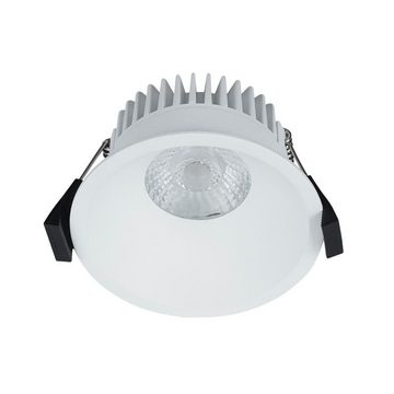 click-licht LED Einbauleuchte LED Einbaustrahler Albric in Weiß 8W 565lm IP44, keine Angabe, Leuchtmittel enthalten: Ja, fest verbaut, LED, warmweiss, Einbaustrahler, Einbauleuchte