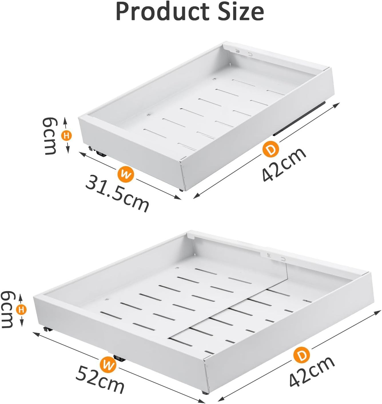 Youyijia Aufbewahrungsbox 2er Set erweiterbare Teleskopschubladen, ausziehb günstig online kaufen