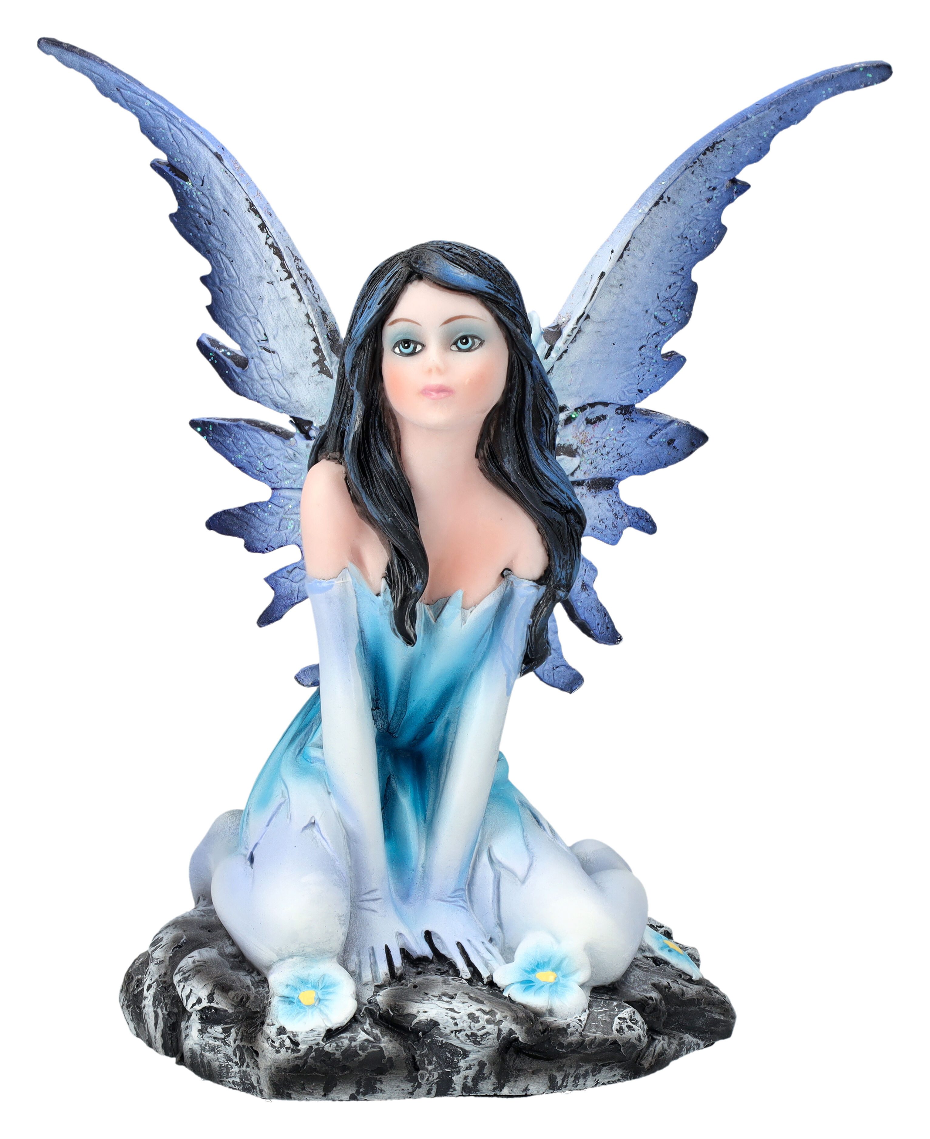 Figuren Shop GmbH Dekofigur Elfenfigur - Celebrielle in blauem Kleid