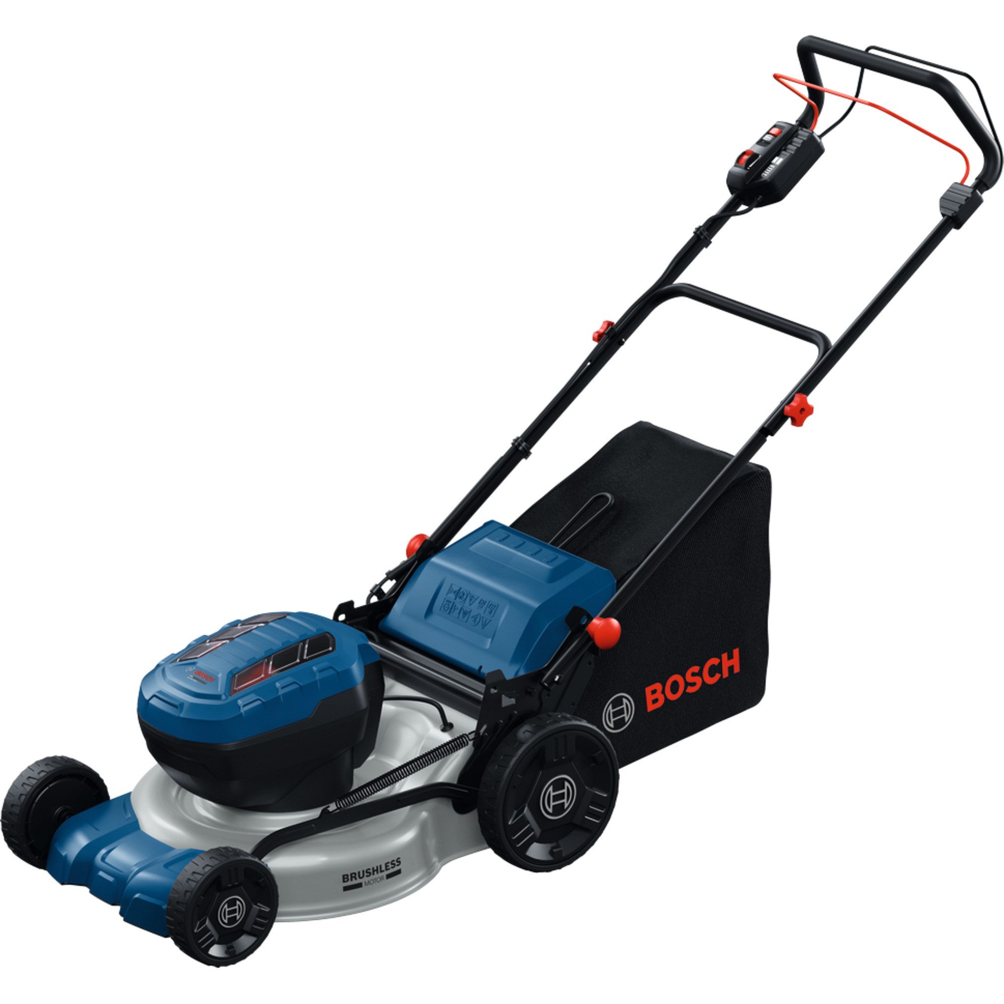 Bosch Professional Akku-Rasentrimmer Bosch Professional Akku-Rasenmäher GRA 18V2-46SP, (2x 5,5 Ah-Lithium-Ionen-Akku, Ladegerät)