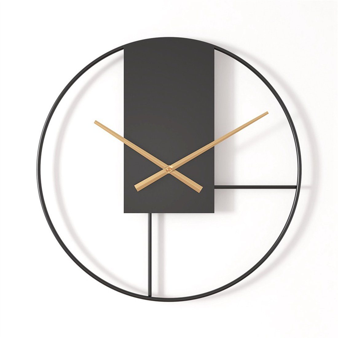 einfache Uhr, Wanduhr, DÖRÖY Wanduhr 50cm stumme kreative moderne dekorative Wanduhr