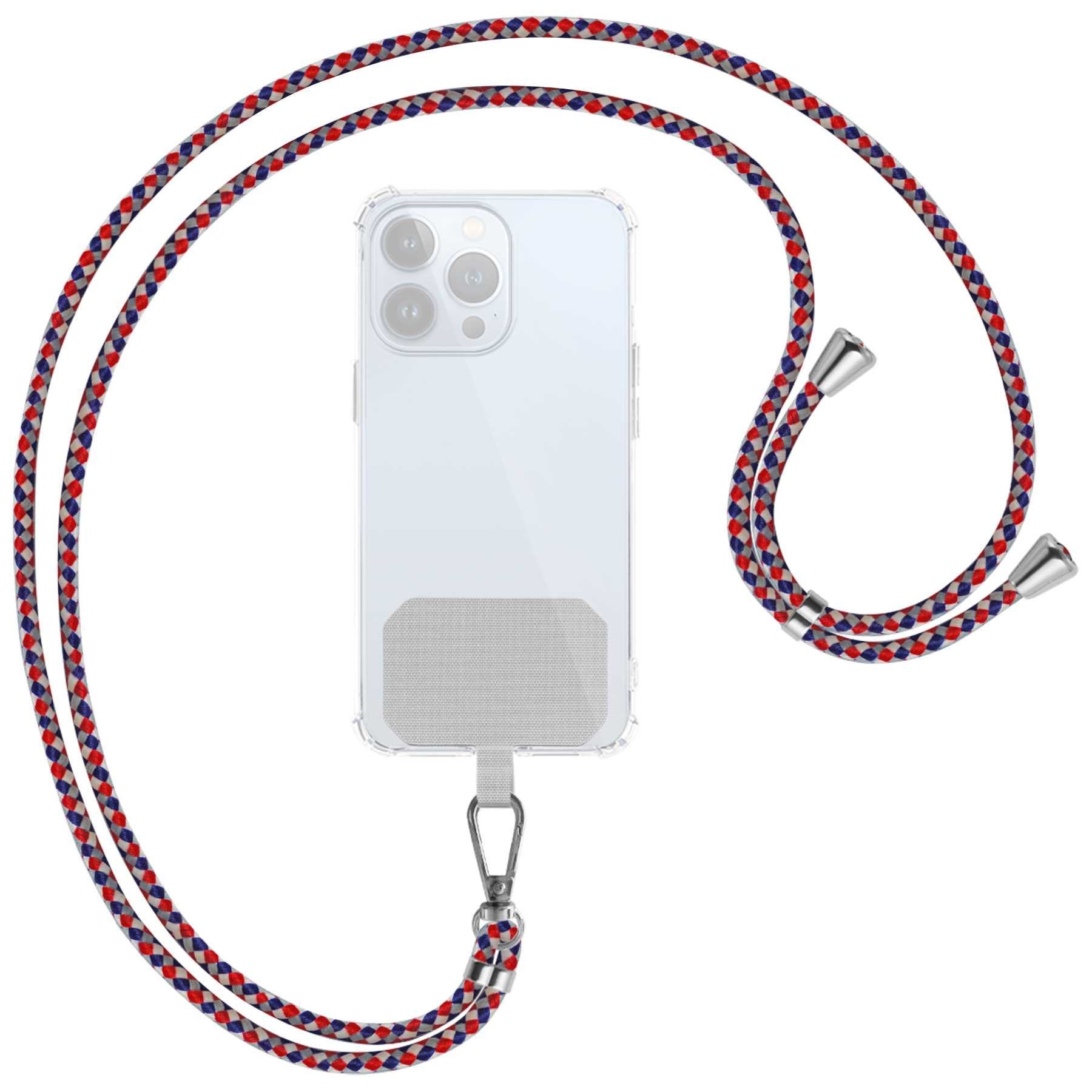 mtb more energy Handykette Universal (HBS) Metallfarbe silber, für nahezu alle Smartphone-Hüllen