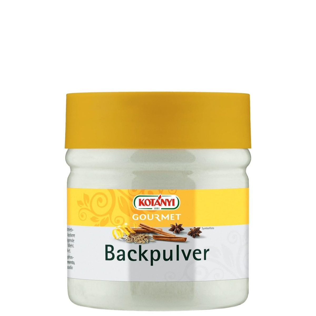 KOTANYI Gewürz, Kotanyi Gourmet Backpulver geschmacksneutral Backtriebmittel 290g