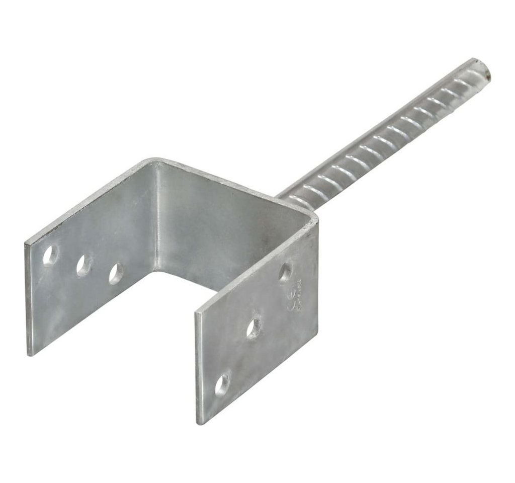 Thumbnail - vidaXL H-Pfostenanker Pfostenträger 6 Stk. Silbern 9×6×30 cm Verzinkter Stahl, (6-St)