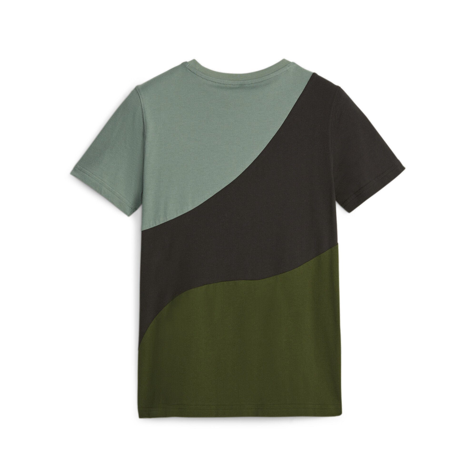 PUMA T-Shirt POWER CAT T-Shirt Myrtle Green Jugendliche