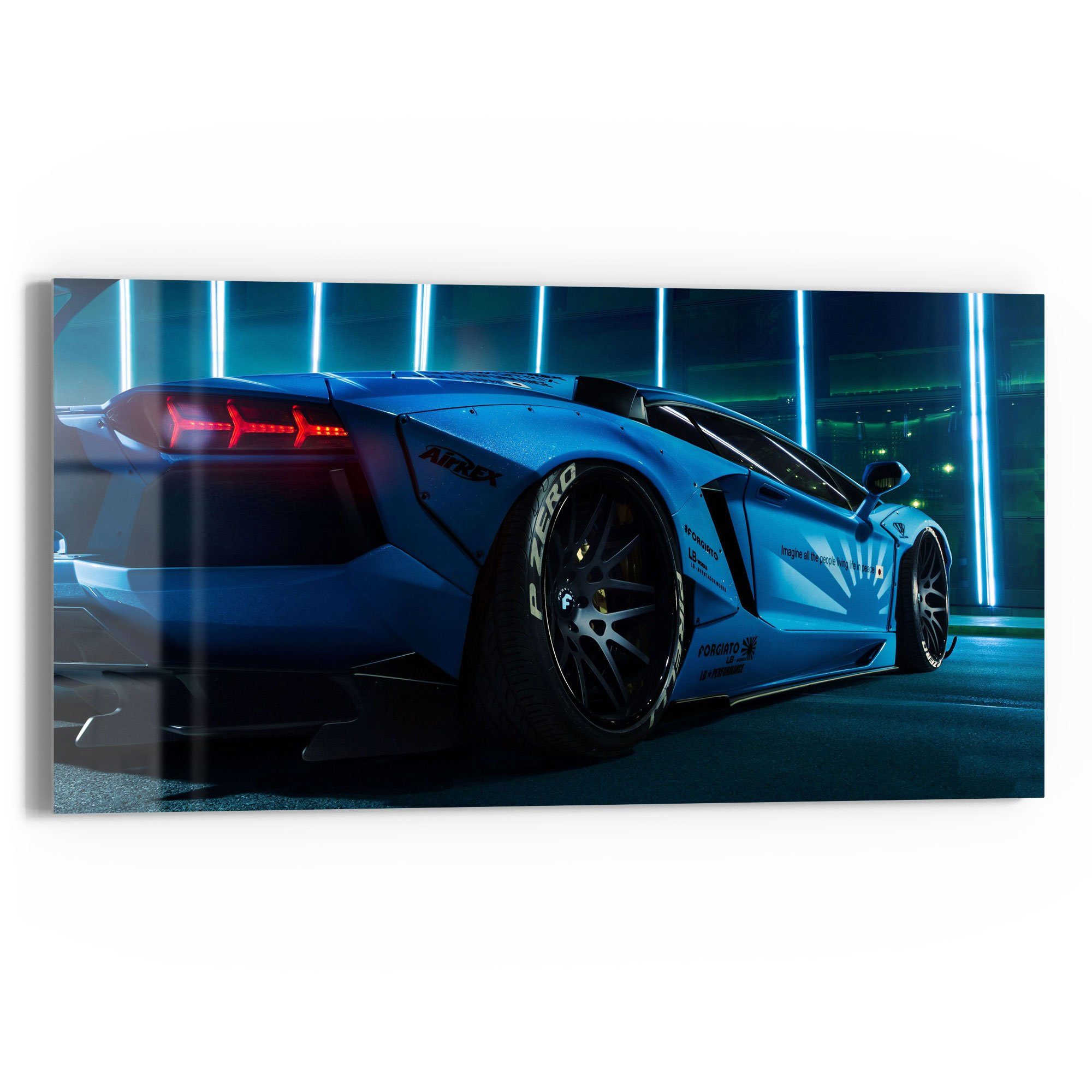 DEQORI Glasbild 'Lamborghini Aventador', 'Lamborghini Aventador', günstig online kaufen