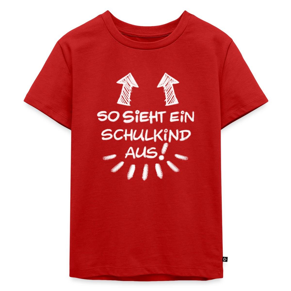 T-Shirt Einschulung So Sieht Ein Schulkind Aus Kinder Premium T-Shirt