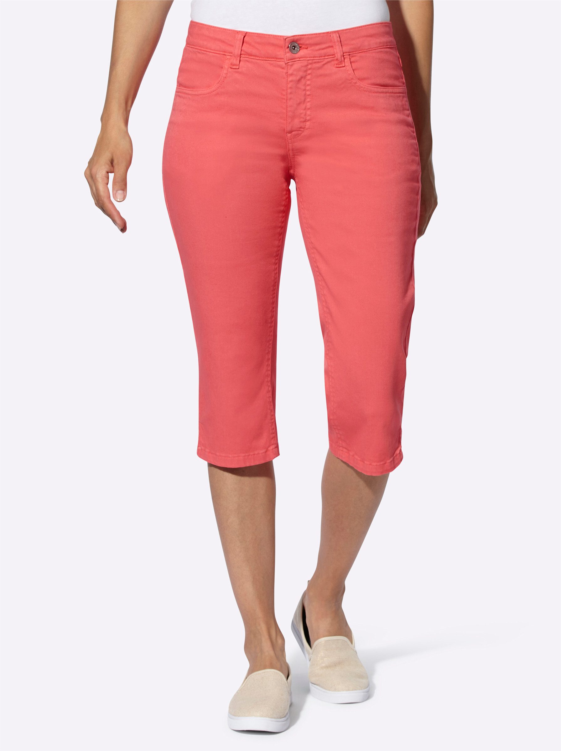 Witt Jeansshorts Capri-Jeans leicht vertieft günstig online kaufen