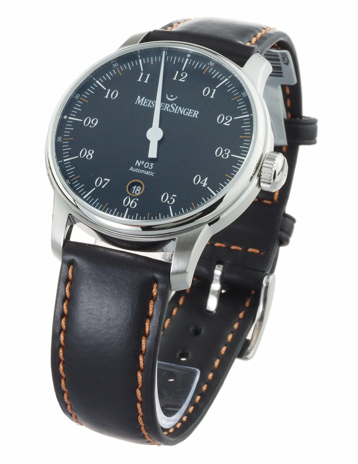 Automatikuhr Uhr 40MM Einzeiger Automatik Meistersinger N°03 Uhr Klassik, DM902C Herren