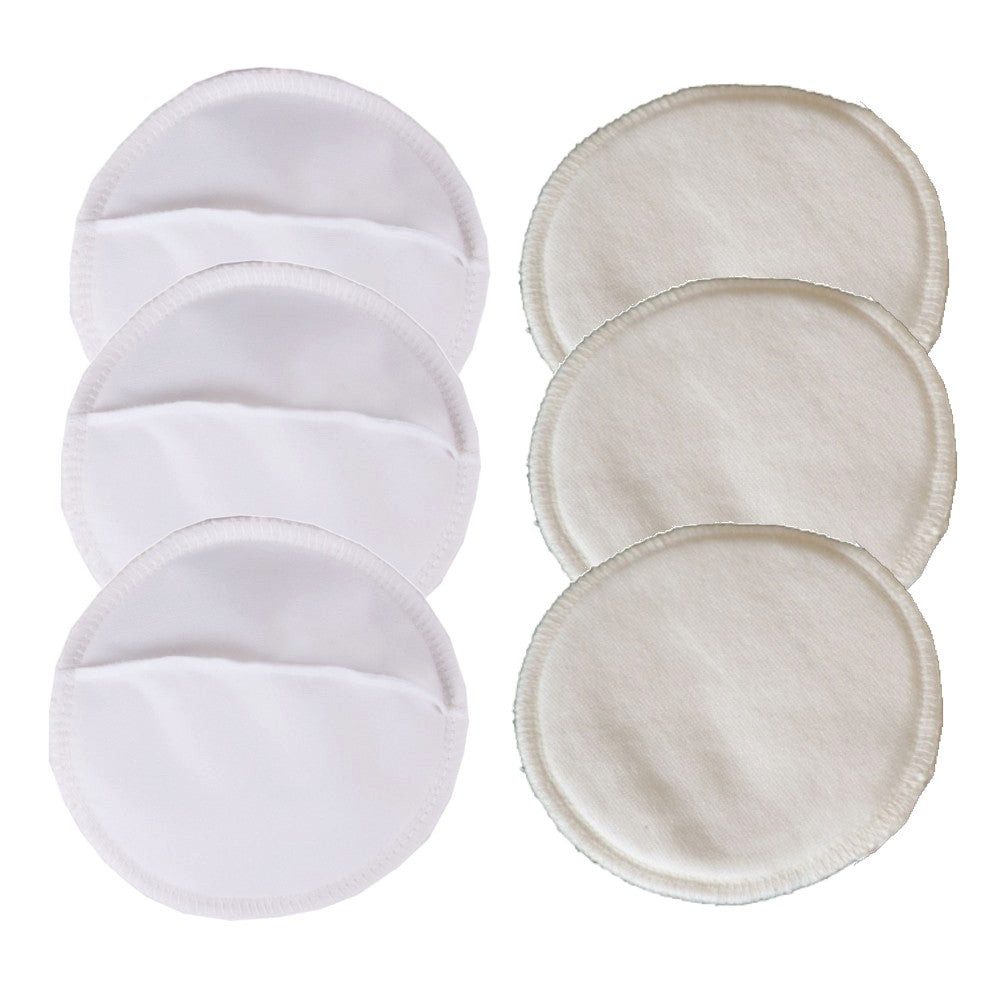 Popolini BH-Stilleinlagen mit Auslaufschutz 3 Paar - aus Baumwolle Mix, 3-St.