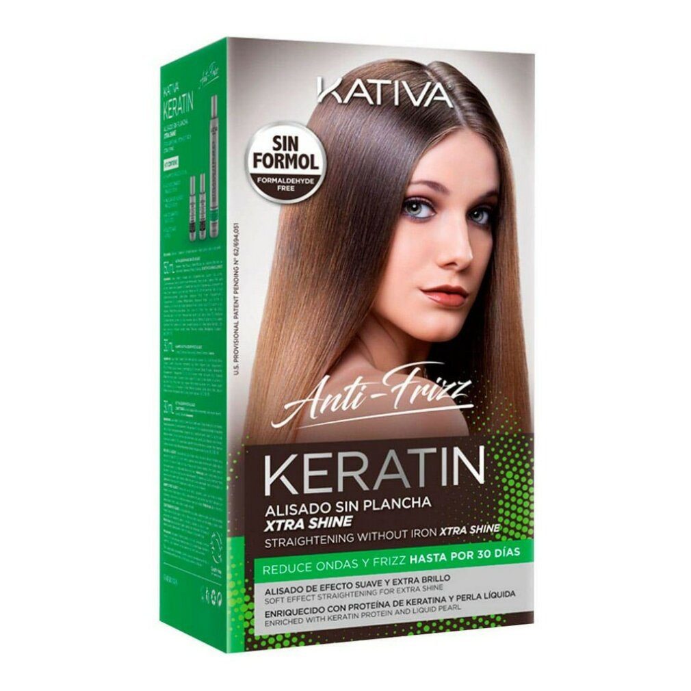 Kativa Haarpflege-Set Keratin Anti-Frizz Straightening Extra Shine