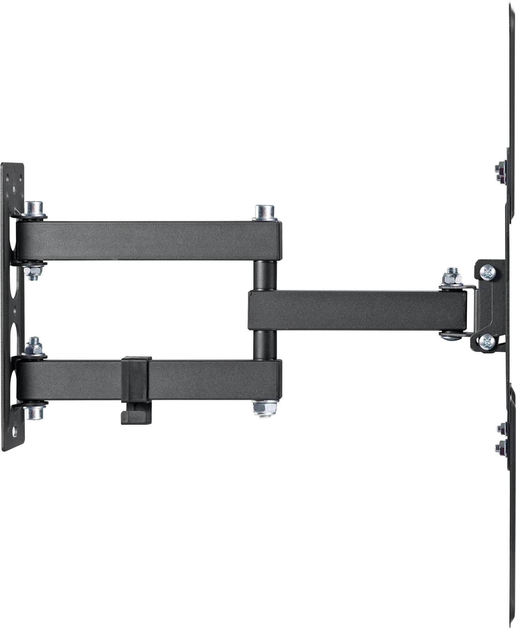 Schwaiger TV-Wandhalterung LWH33040, (bis 55 Zoll, neigbar, schwenkbar, bis 30kg, bis 400x400mm, integrierte Kabelführung, schwarz)