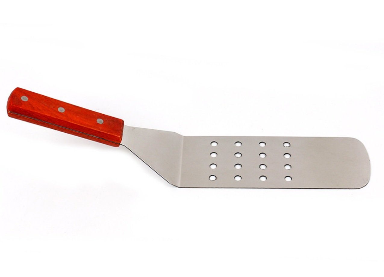 RUECAB Grillwender - Edelstahl Schaber Mit Akazienholz Griff 32cm