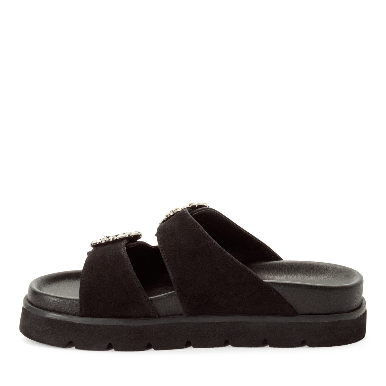 Tamaris Pantolette Sommerschuh mit schmuckbesetzten, verstellbaren Schnallen