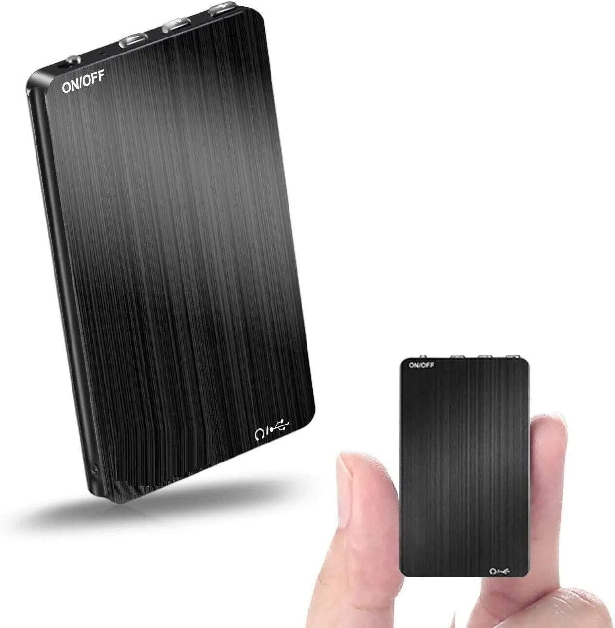 SpionProfi 16GB Mini Voice Recorder Diktiergerät Spion Ton Aufnahmegerät Auto Digitales Diktiergerät (Mini Voice Recorder Diktiergerät Geräuscherkennung Audio Ton Aufnahme)