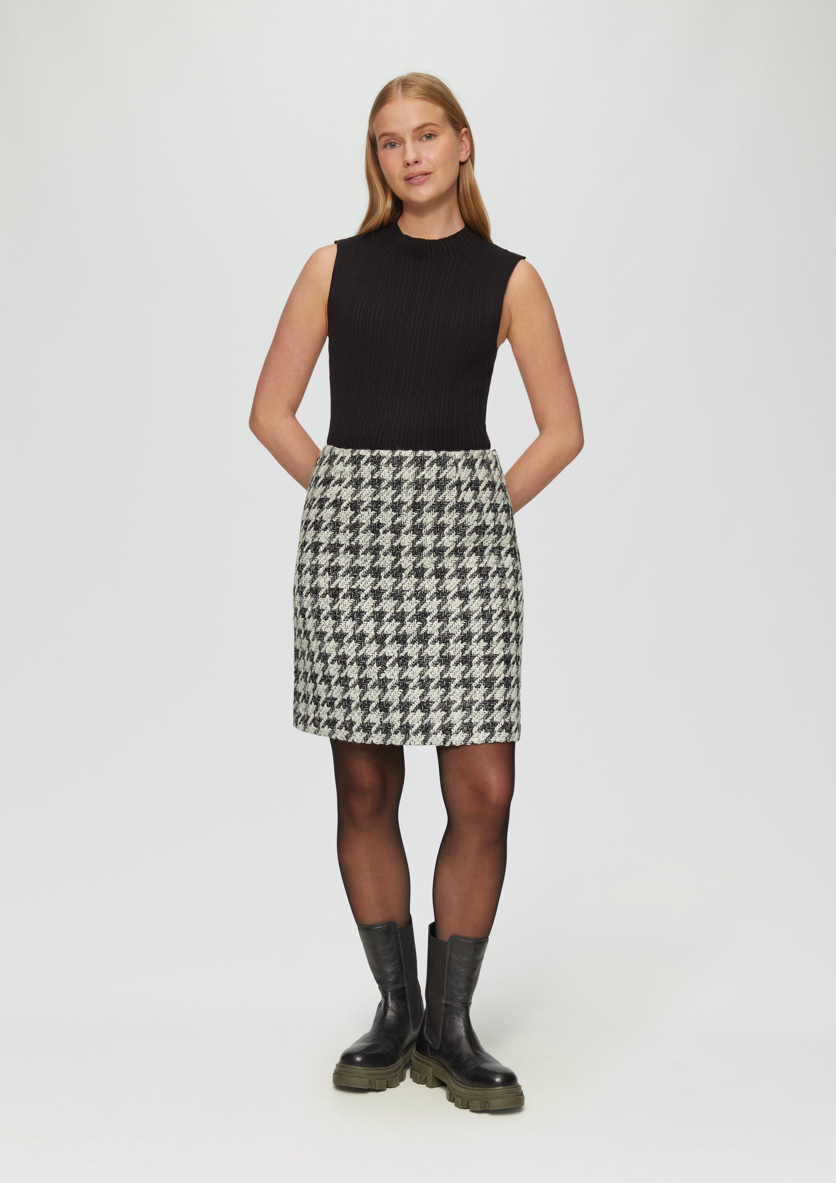 s.Oliver Minirock Bouclé-Rock mit leichtem Futter günstig online kaufen