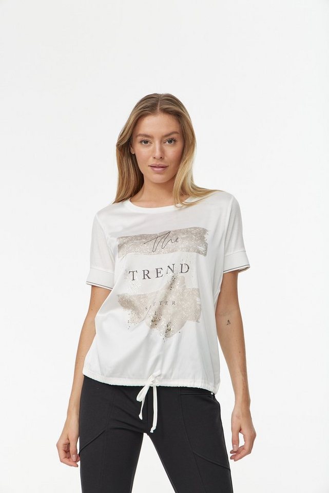 T-Shirt angenehm super Baumwolle Frontprint, mit Aus tragen zu und Polyester Decay tollem