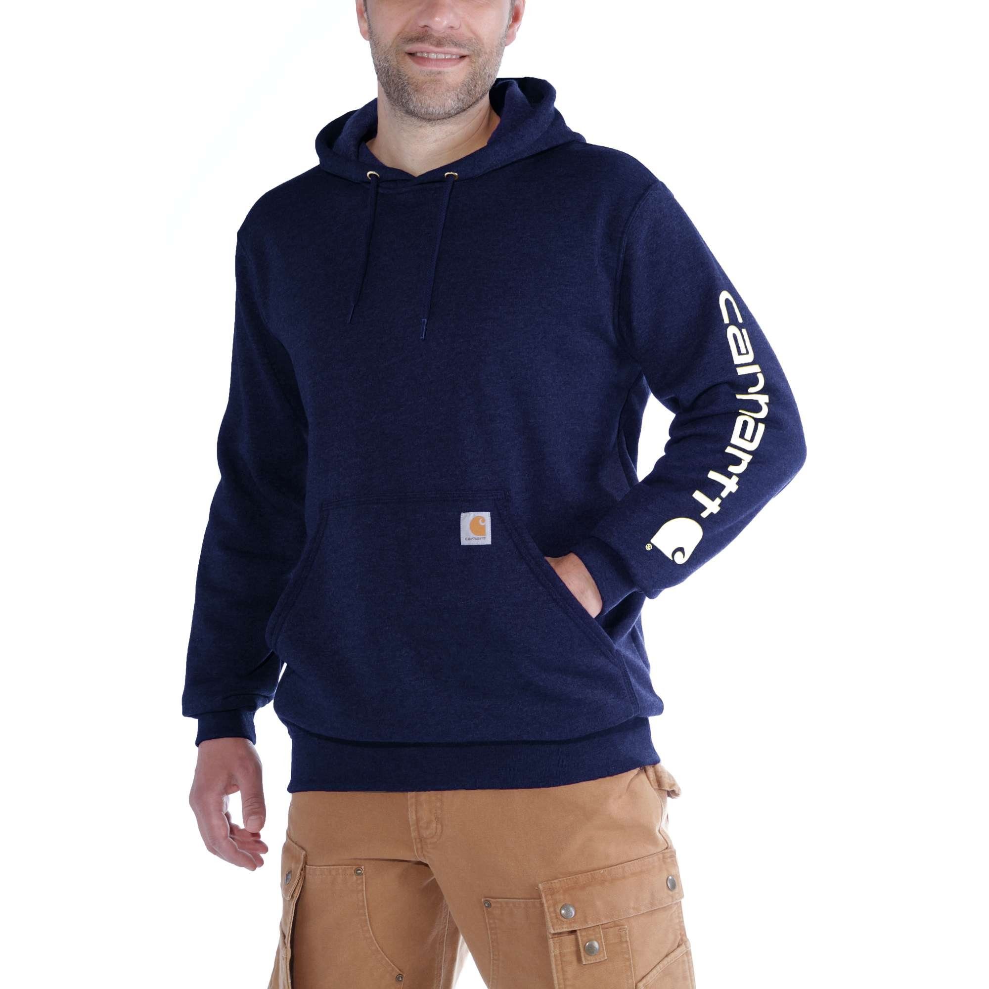 Carhartt Kapuzenpullover Carhartt SLEEVE LOGO HOODED SWEATSHIRT K288 (1-tlg)