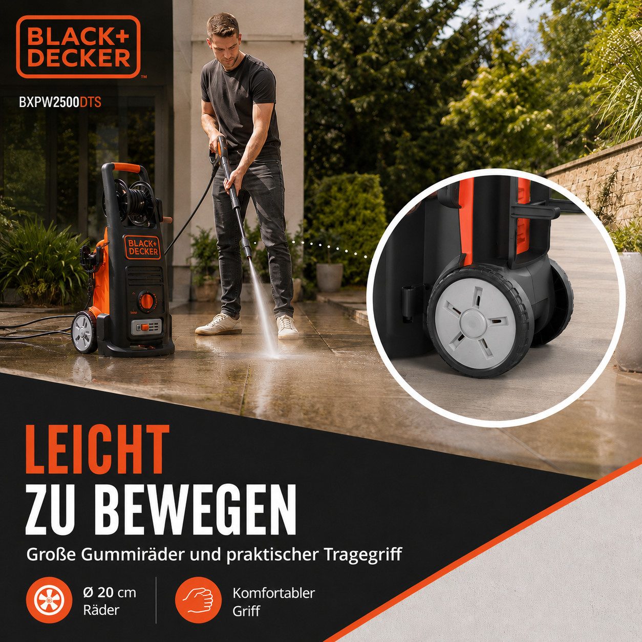 Black + Decker Hochdruckreiniger High pressure cleaner 220/240V