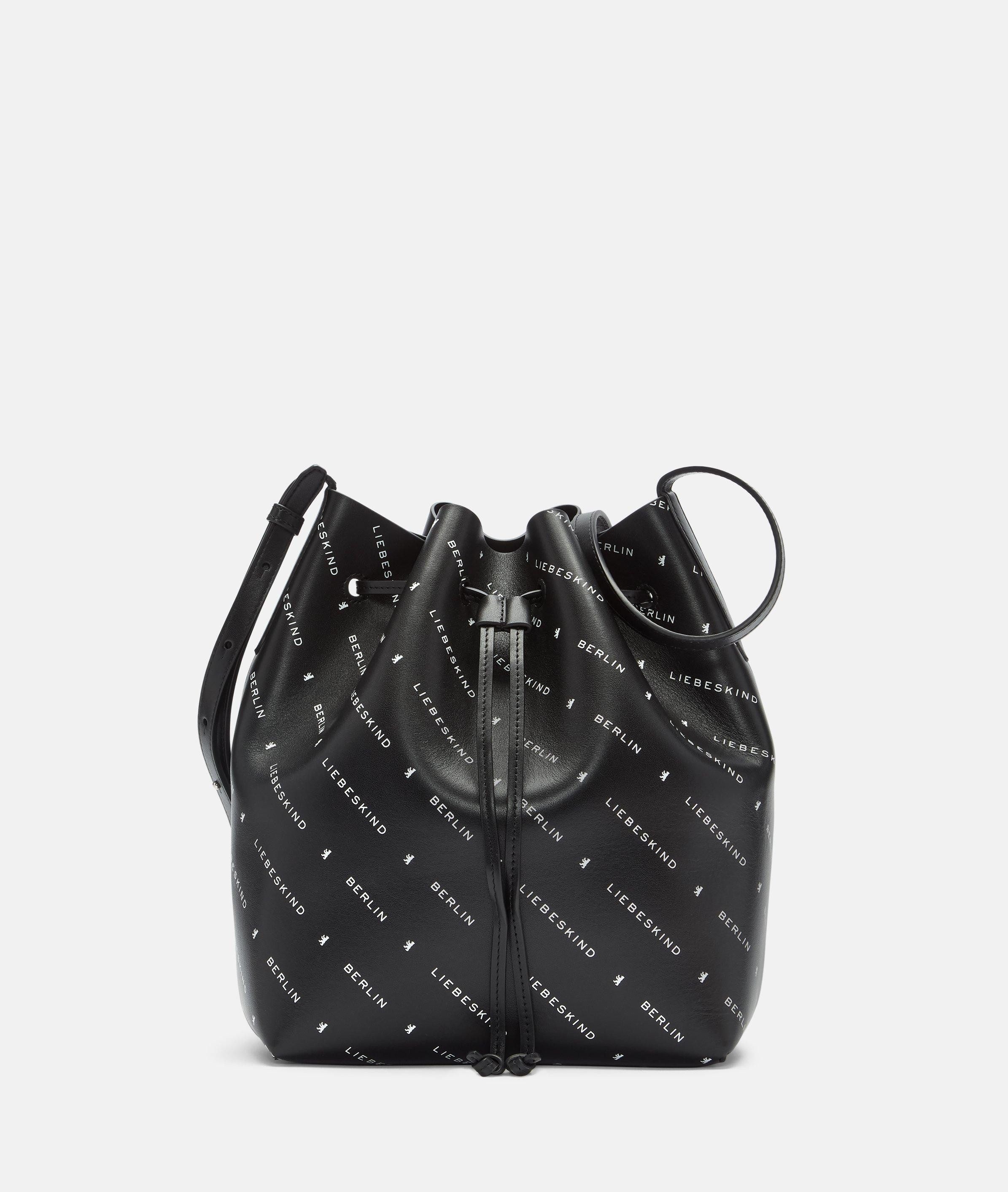 Liebeskind Berlin Schultertasche Bucketbag, Geräumige Tasche aus Nappaleder mit Liebeskind Berlin Schriftzug