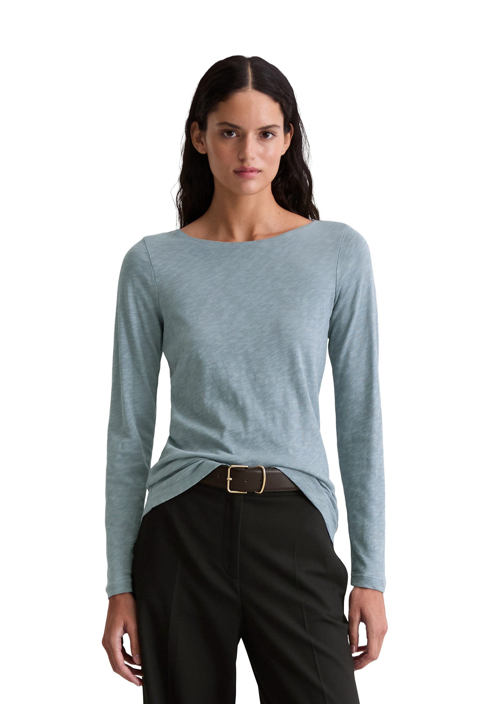 Marc O'Polo Langarmshirt aus Slub-Jersey günstig online kaufen