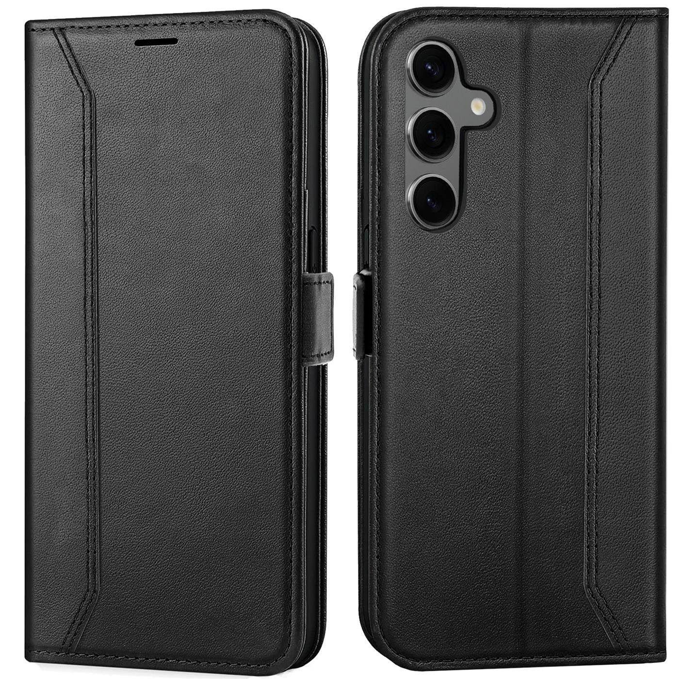 CoolGadget Handyhülle Wallet Klapptasche Cover Case für Samsung Galaxy S23 FE 6,4 Zoll, Handy Tasche mit RFID Schutz Kartenfach Book Schutzhülle
