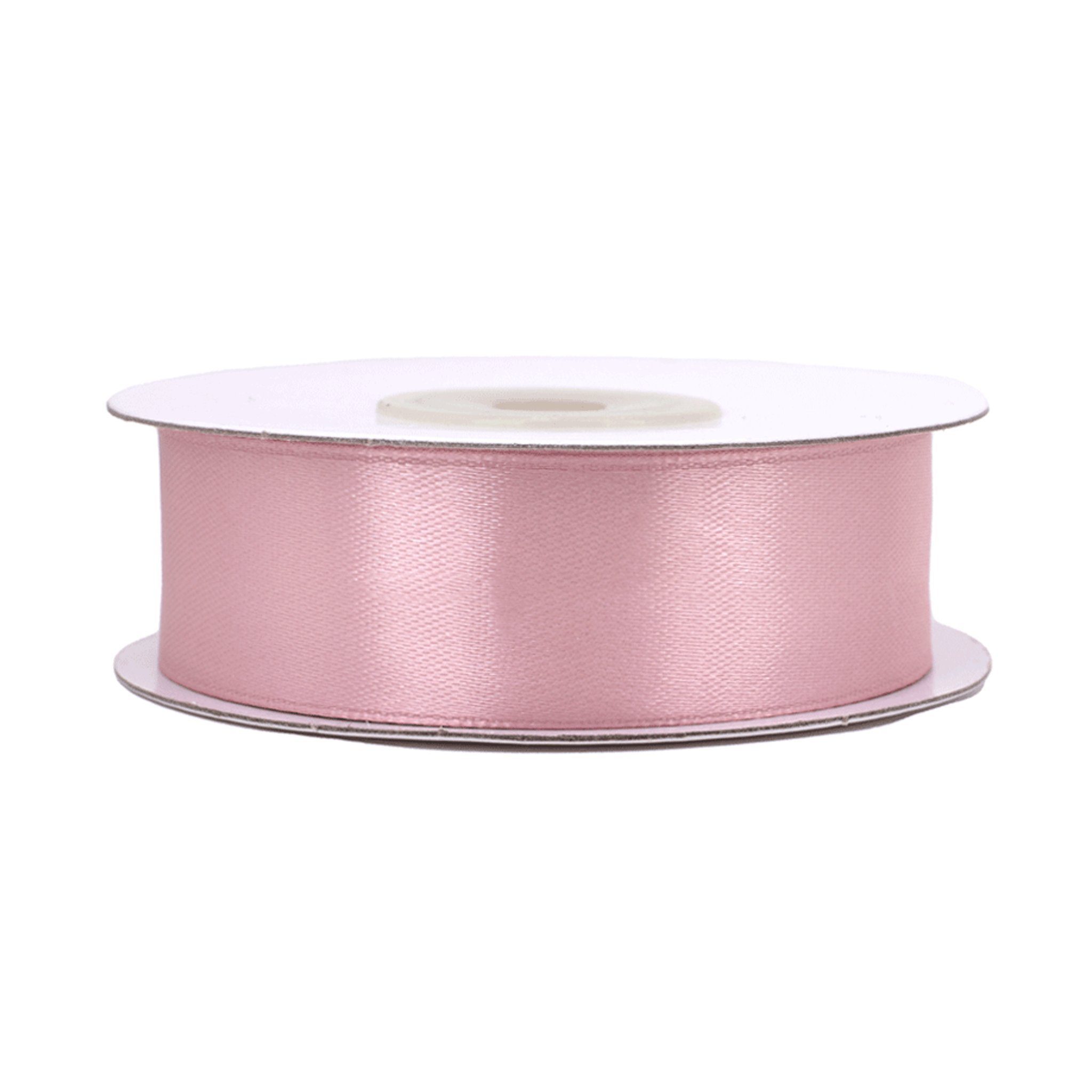 Creativery Satinband, Satinband 25mm x 25m Rolle Altrosa