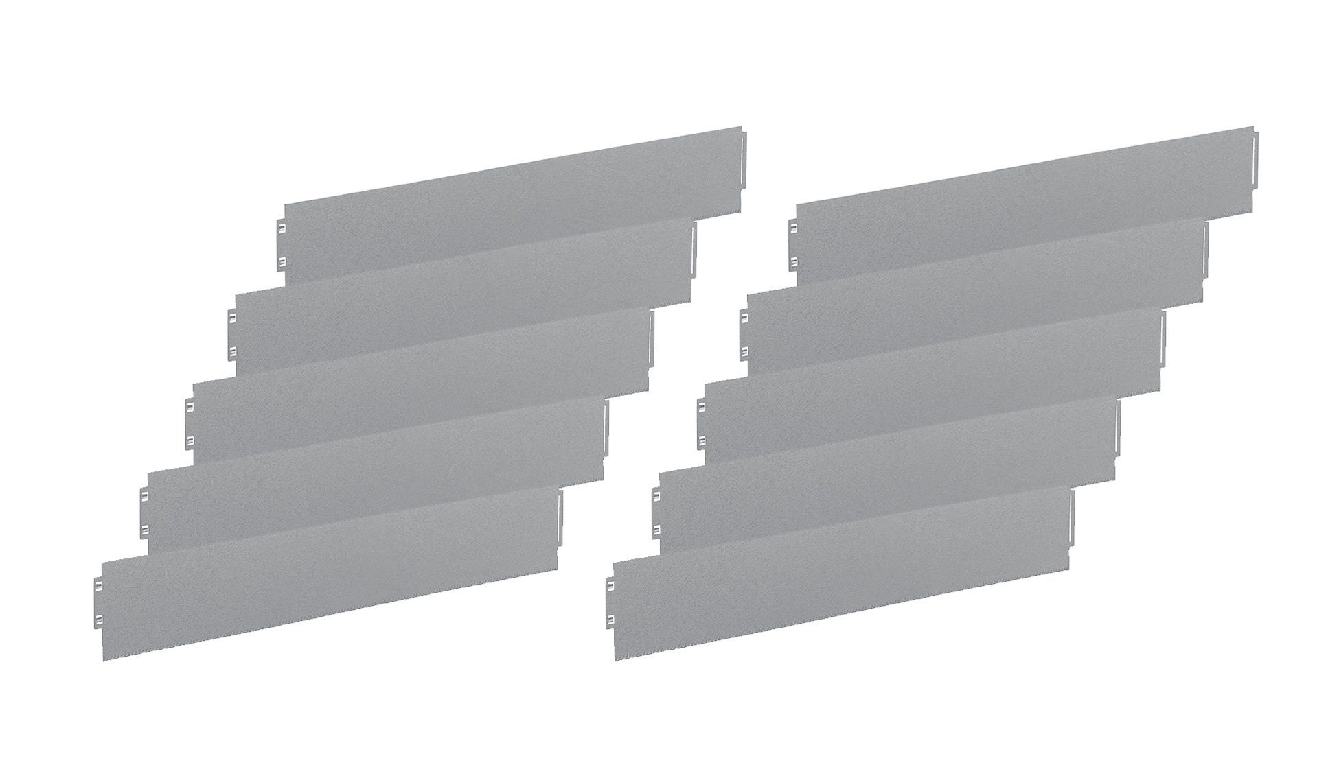 IRKA Rasenkante Rasenkante schmal "Klick-Fix" Alu-Zink 100 x 0,06 cm - Höhe: 18 cm