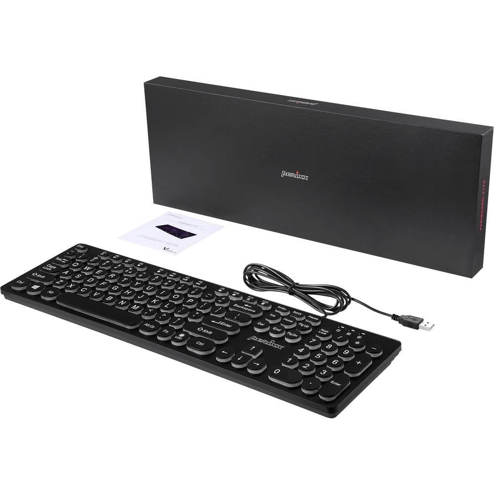 Perixx Tastatur 12011 Tastatur (Beleuchtet)