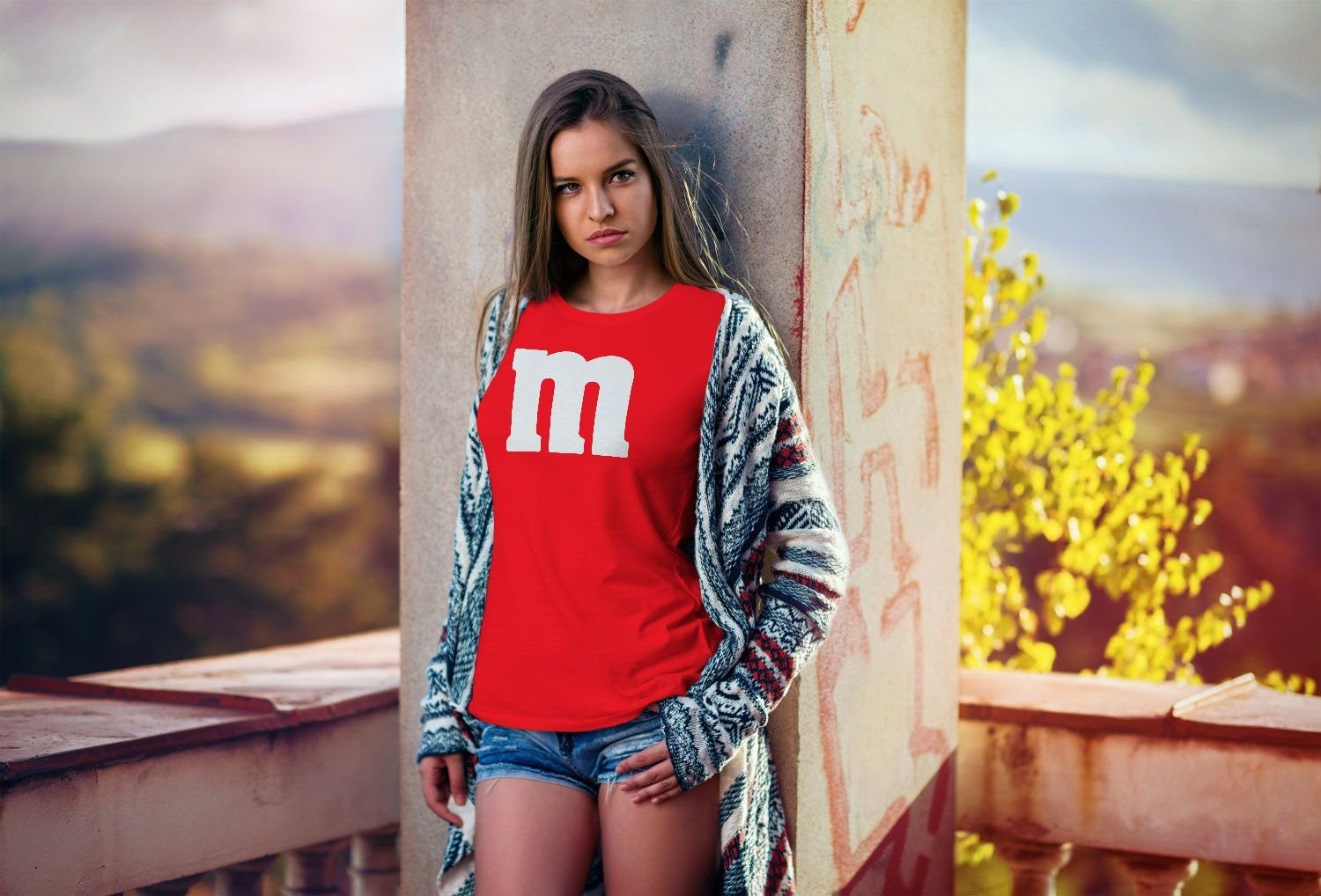 MoonWorks Print-Shirt Damen T-Shirt Gruppen-Kostüm M günstig online kaufen