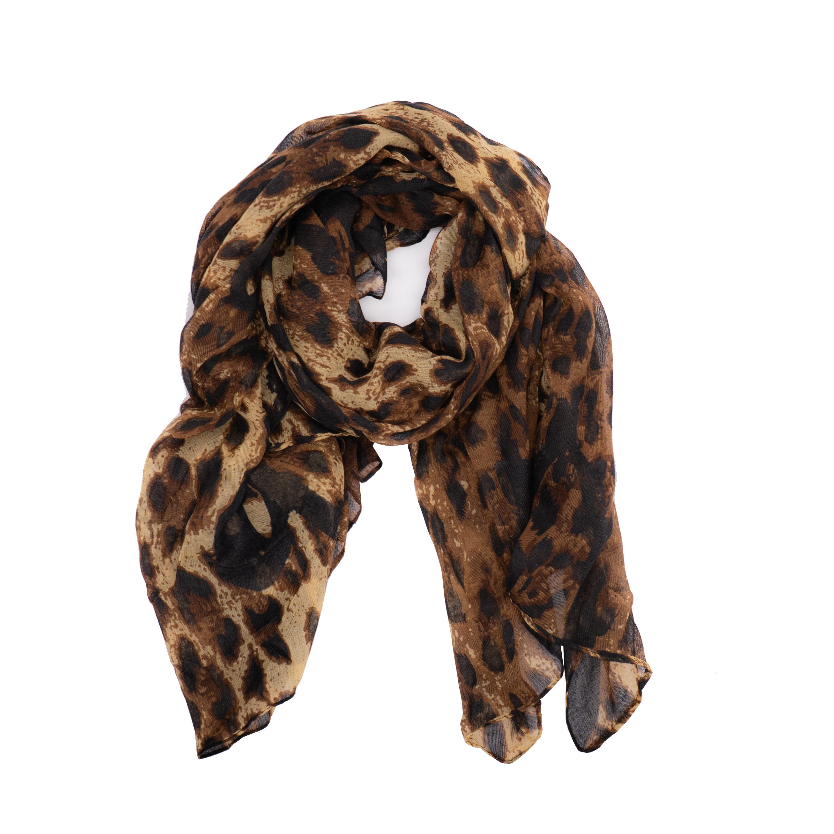 Passioni Schal mit abstraktem Leoparden-muster