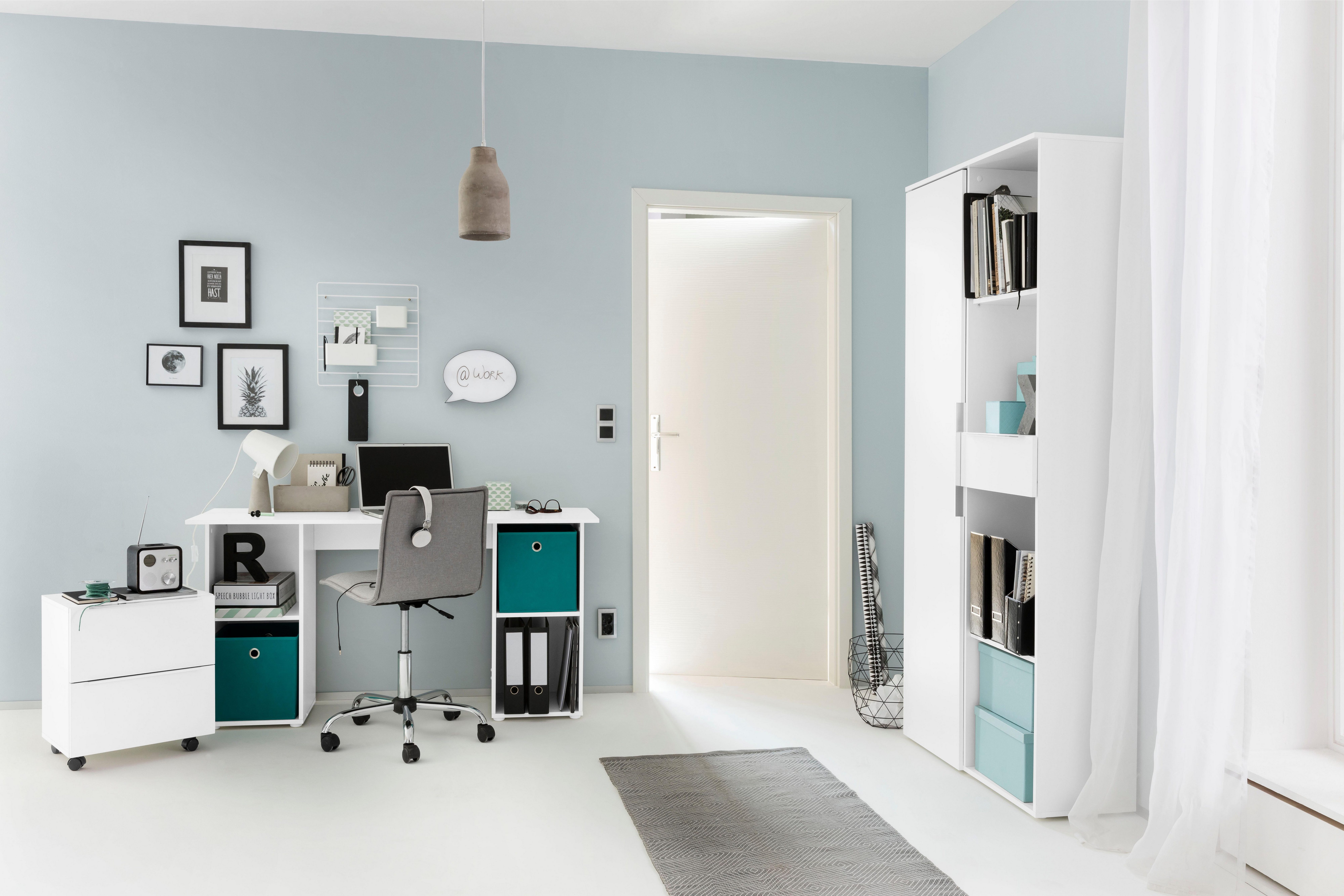 borchardt Möbel Schreibtisch Kai, Regalschreibtisch mit viel Stauraum, Brei günstig online kaufen