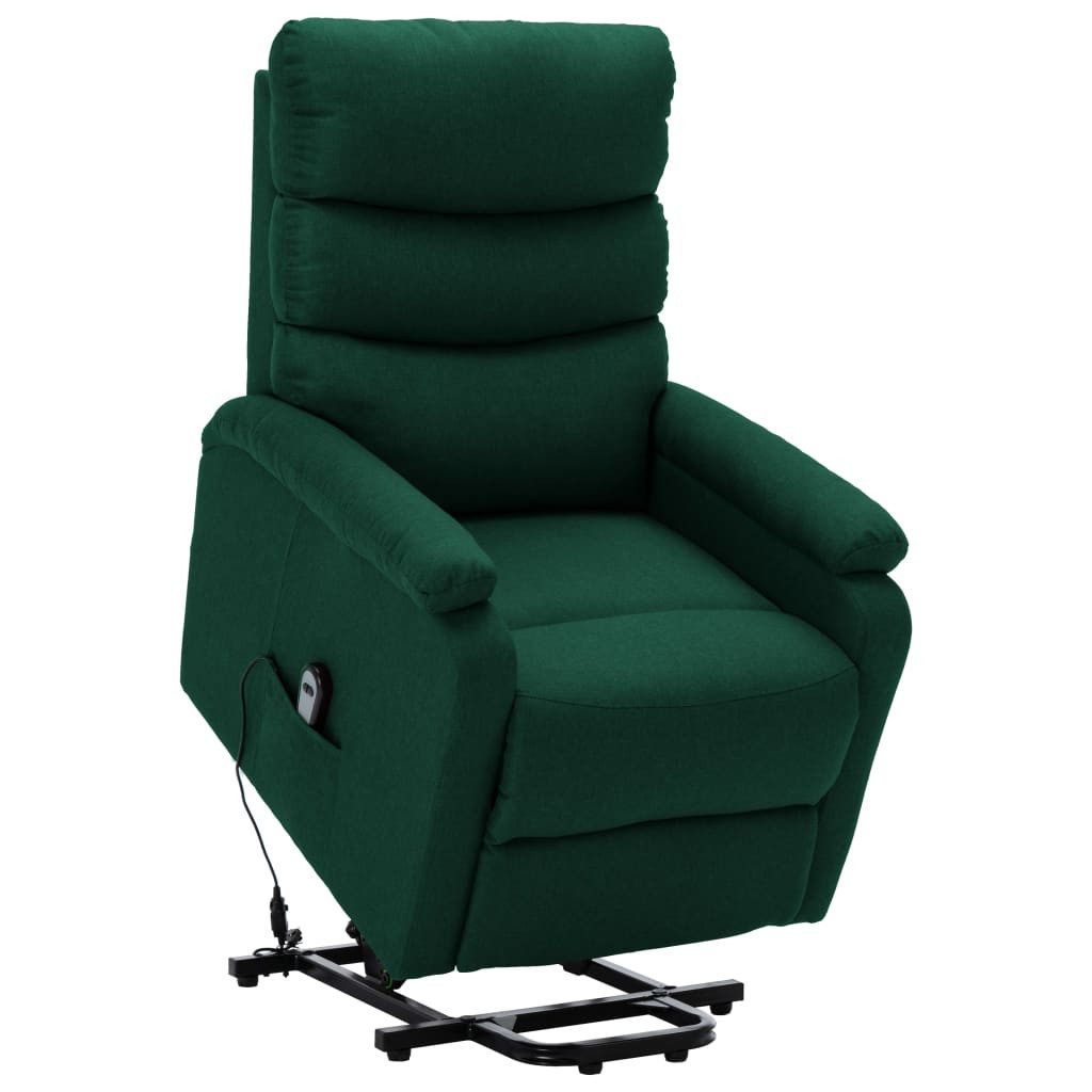 vidaXL Sessel Aufstehsessel Dunkelgrün Stoff (1-St) günstig online kaufen
