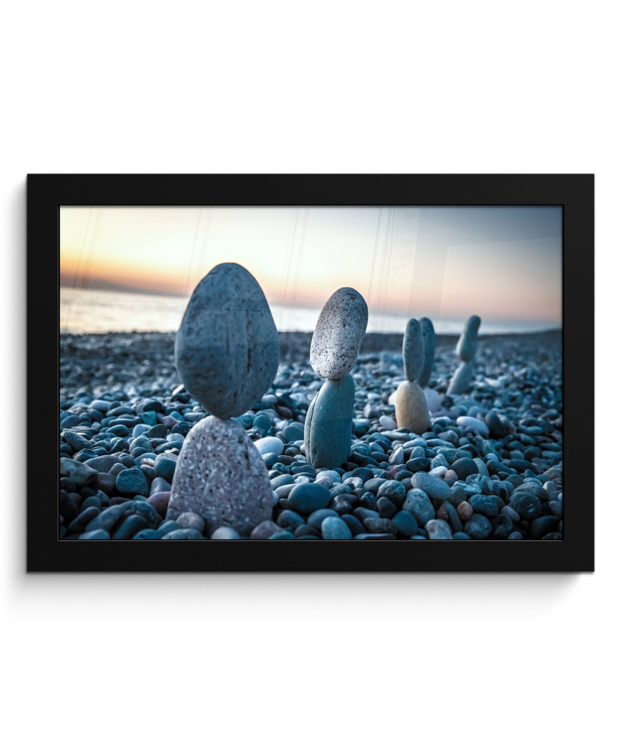 MuchoWow Poster Zen-Steine - Sonnenuntergang - günstig online kaufen