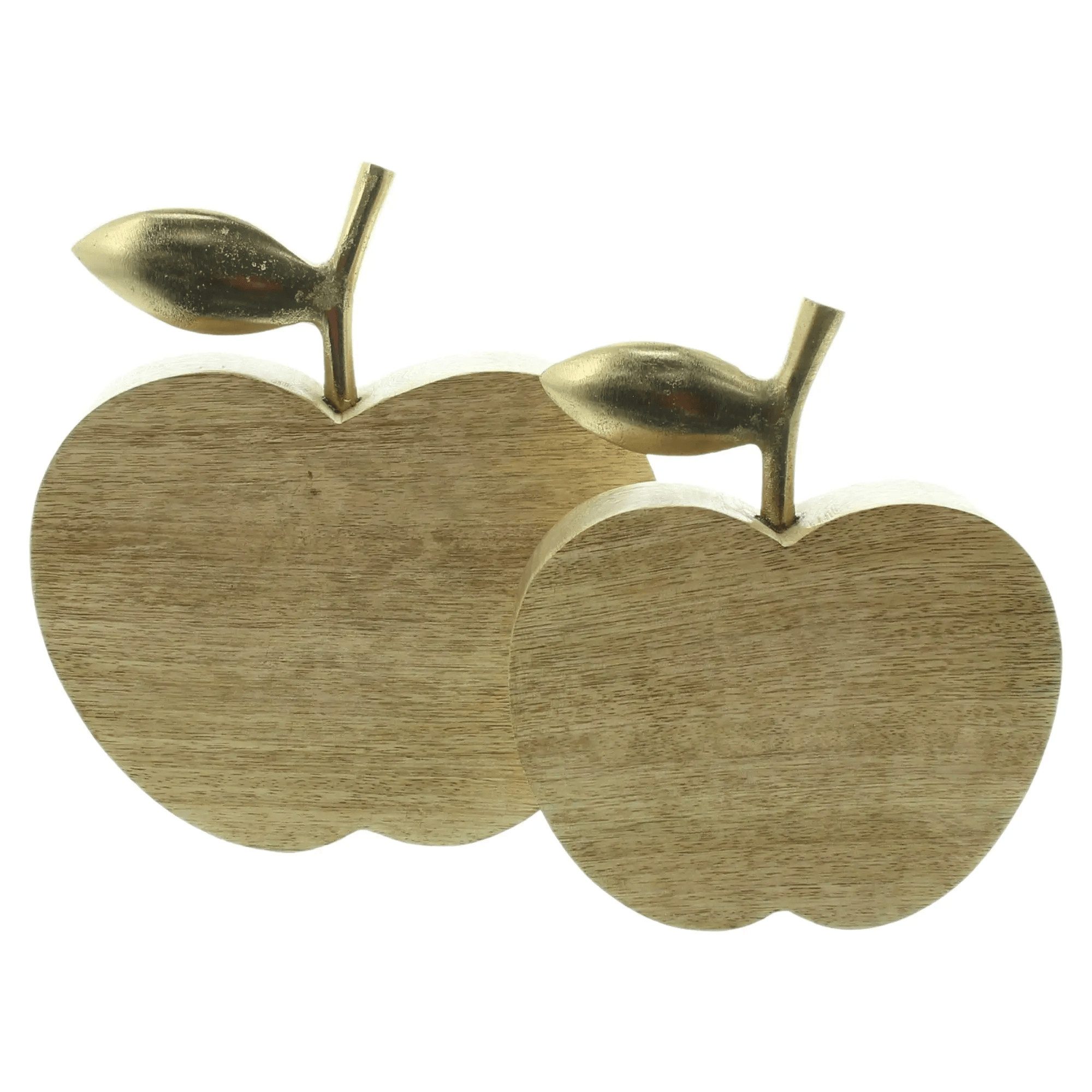 Home-trends24.de Dekofigur Apfel Mango Holz Herbst Deko 2er-Set (2 St) – Bild 4 von 4