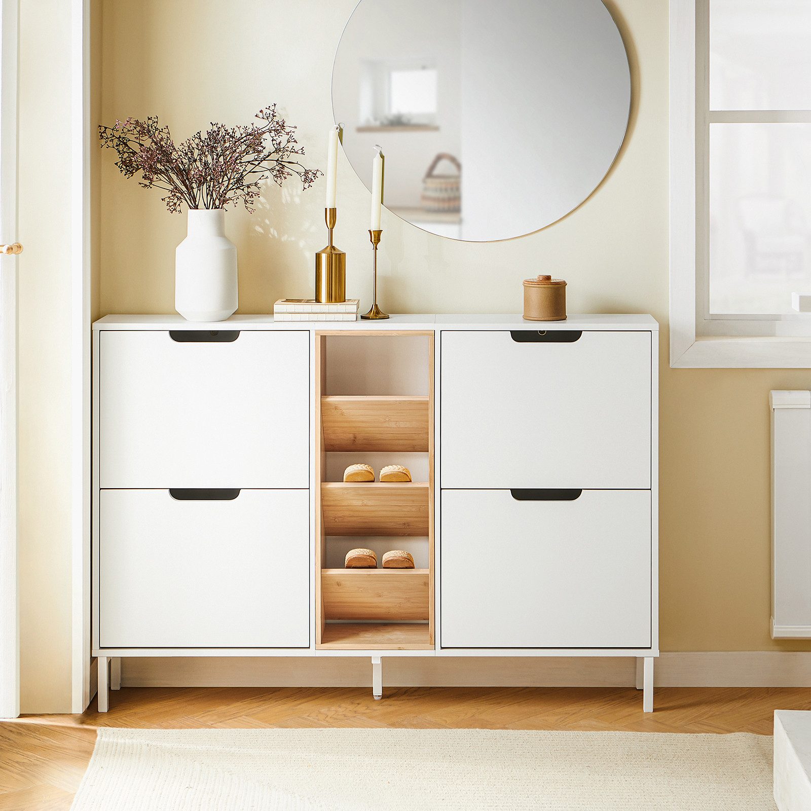 SoBuy Schuhkipper FSR183, Schuhschrank schmal, Flurschrank mit zusätzlichen günstig online kaufen