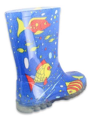 Beck Regenstiefel Fische Gummistiefel (wasserdichter, robuster Stiefel., für trockene Füße bei Regenwetter) herausnehmbare Innensohle