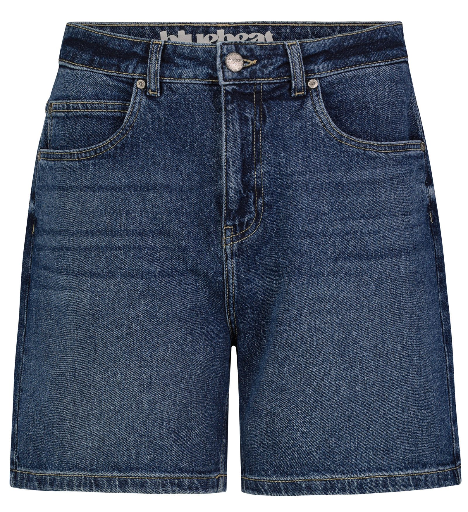 SUBLEVEL Shorts Damen Jeans Bermudas kurze Hose Baumwolle Sommer Stoff Denim Bermuda mit Stretchkomfort, mit Gürtel