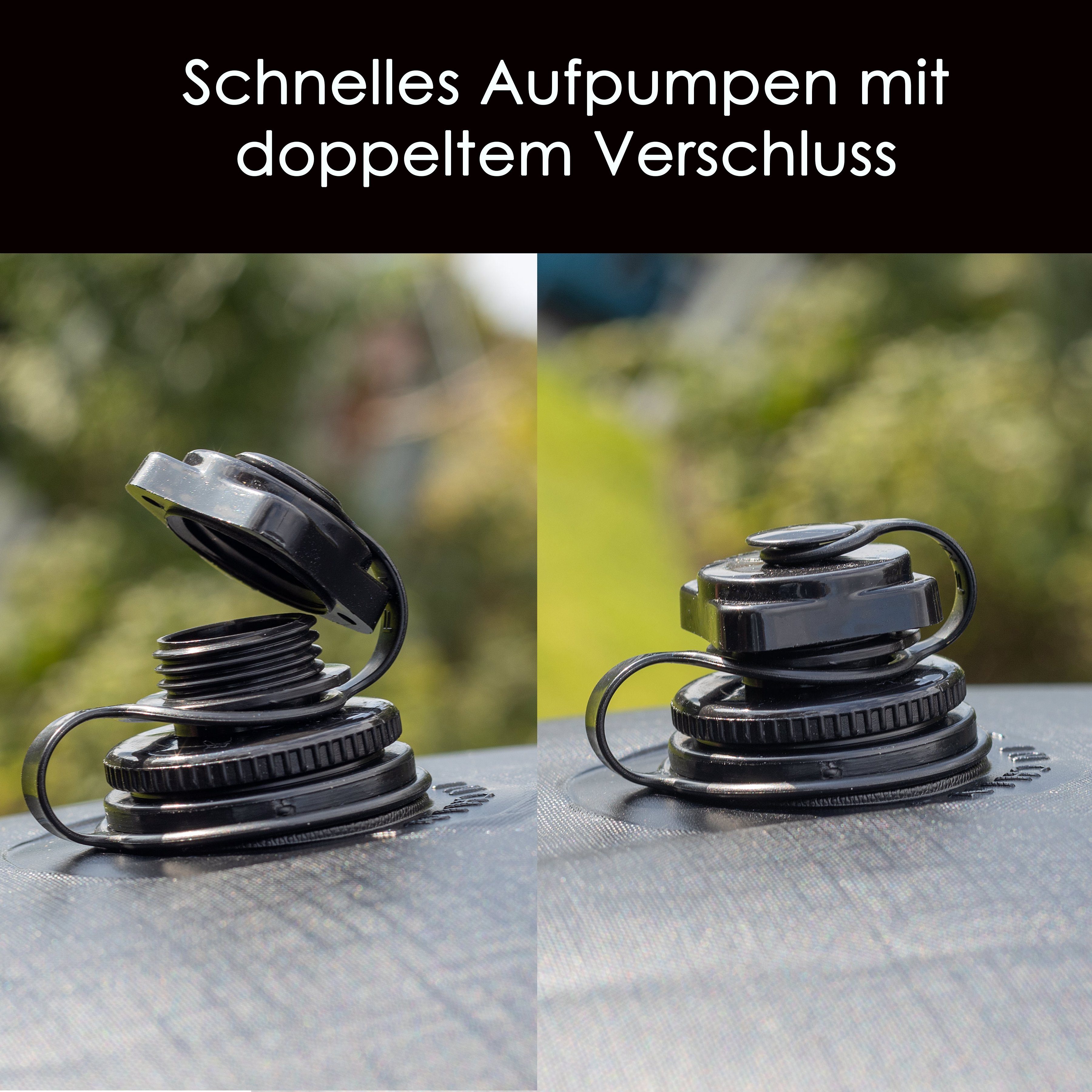 HomeBee Pool-Abdeckplane Poolkissen Winter XXL (3 Meter Durchmesser) (Komplettset inkl. Zubehör, 1-St., inkl. 6 Befestigungskordeln und Reparaturflicken), Langl – Bild 5 von 5
