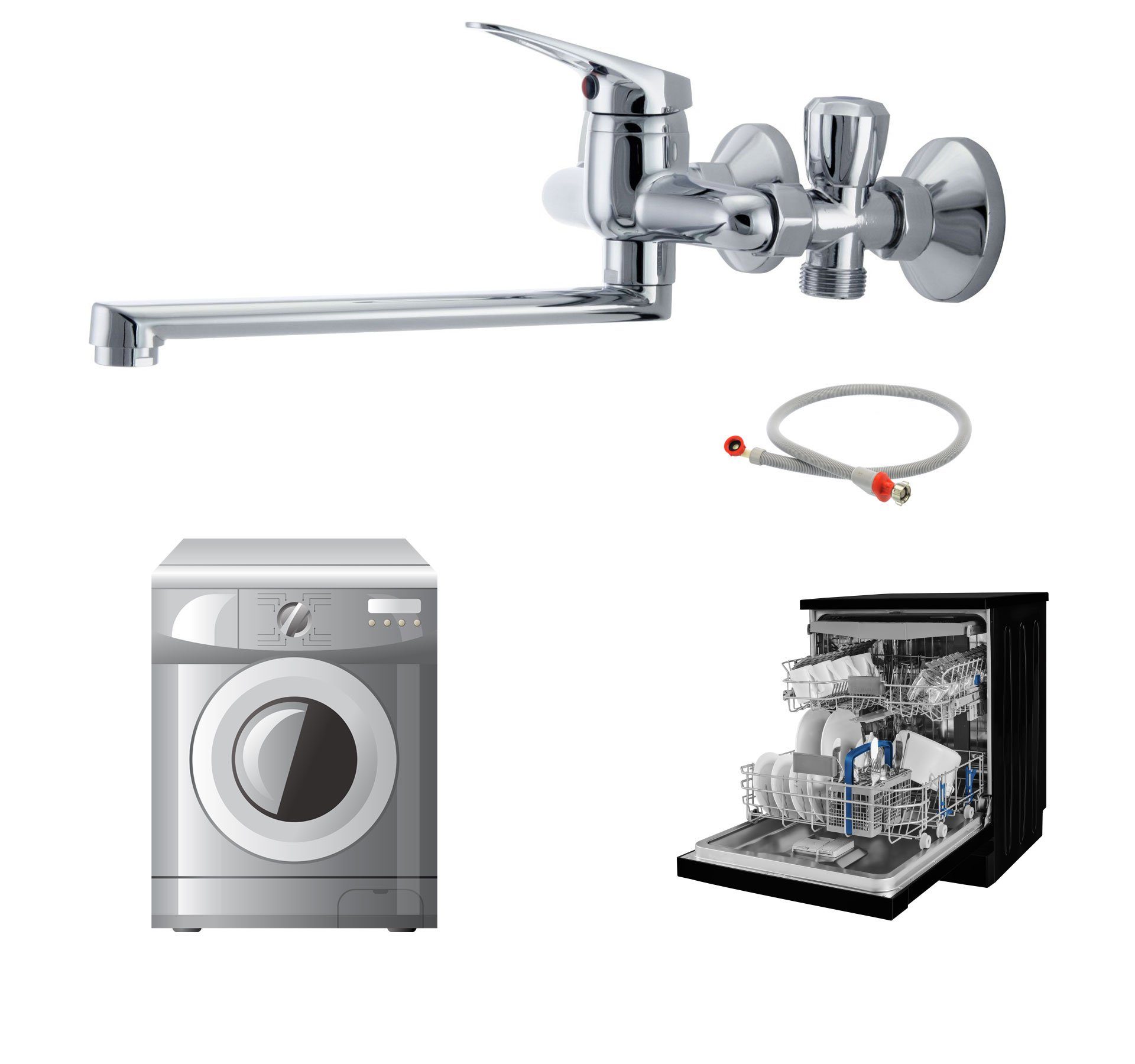 Tuganna Spültischarmatur Lobo Küchenarmatur mit Geräteanschlussventil, Schw günstig online kaufen