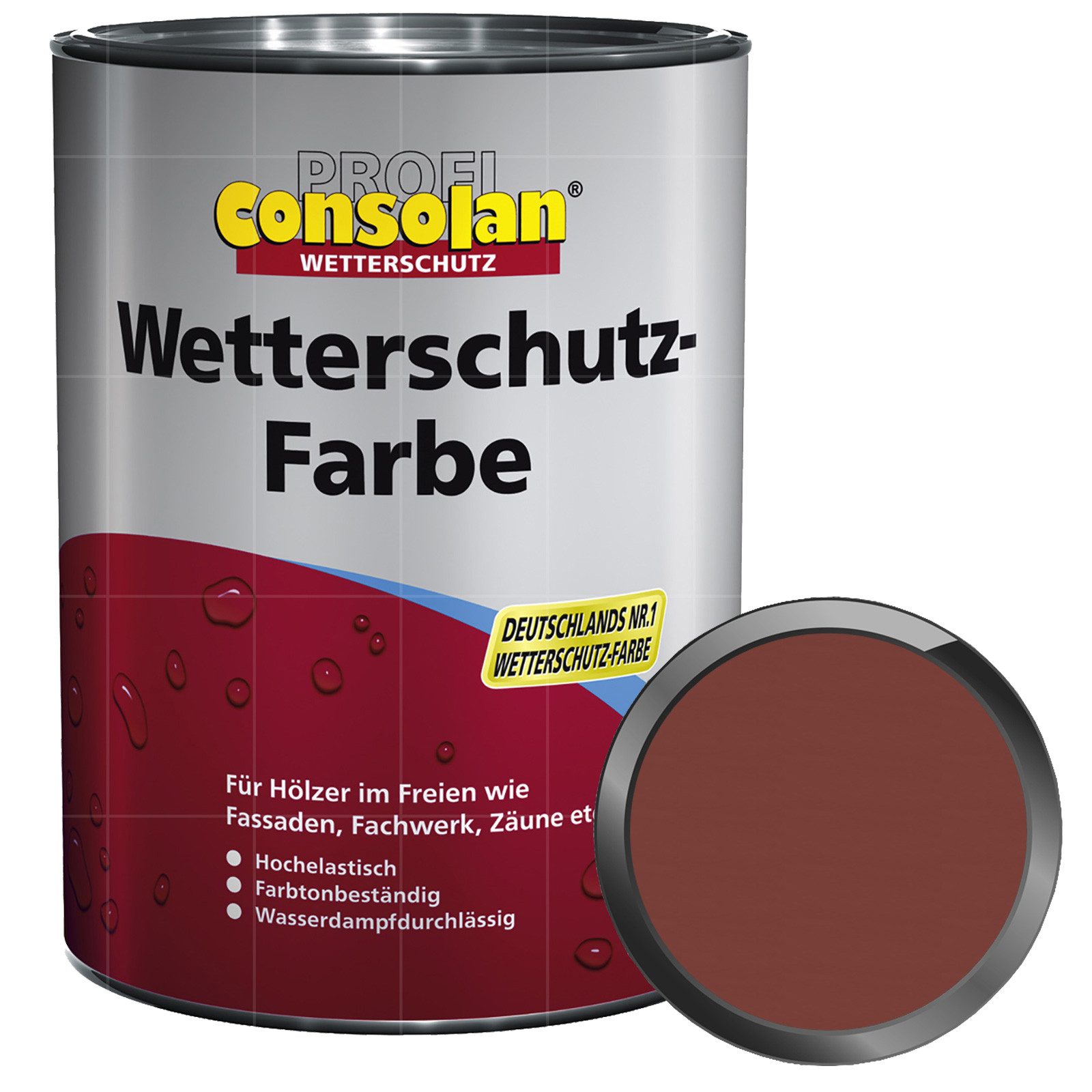 Consolan Wetterschutzfarbe PROFI Wetterschutzfarbe 2,5 LTR