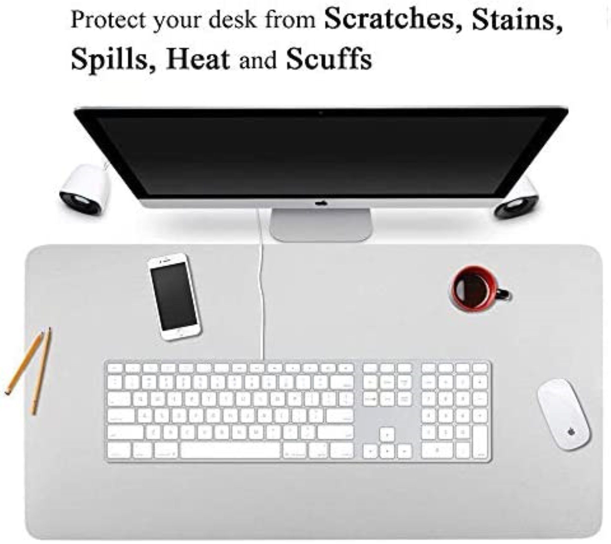 SYOSIN Schreibtischunterlage Professionelle Büro-Schreibtischunterlage aus PU-Leder, 40x80cm, (Komplett-Set, Geschenk-Set, Schreibtischunterlagen-Set)