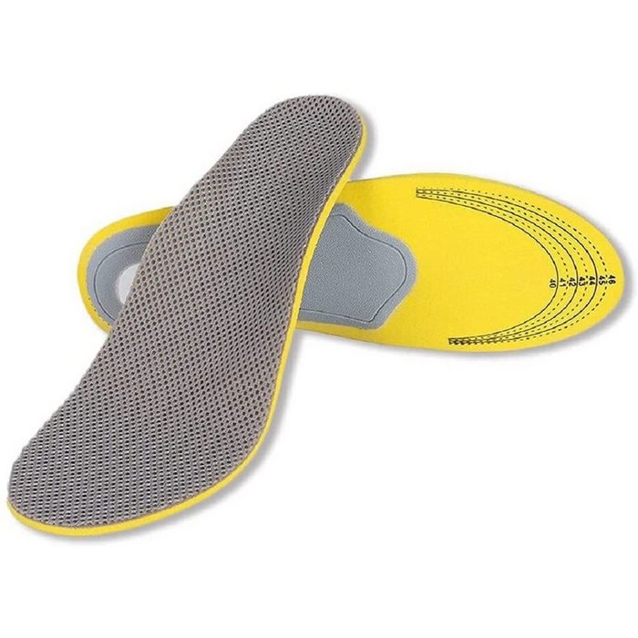 COOL-i ® Einlegesohlen 3D Fußbett Atmungsaktive Orthopädische Einlegesohlen designed für Fußgewölbestütze Plattfuß Fersensporn