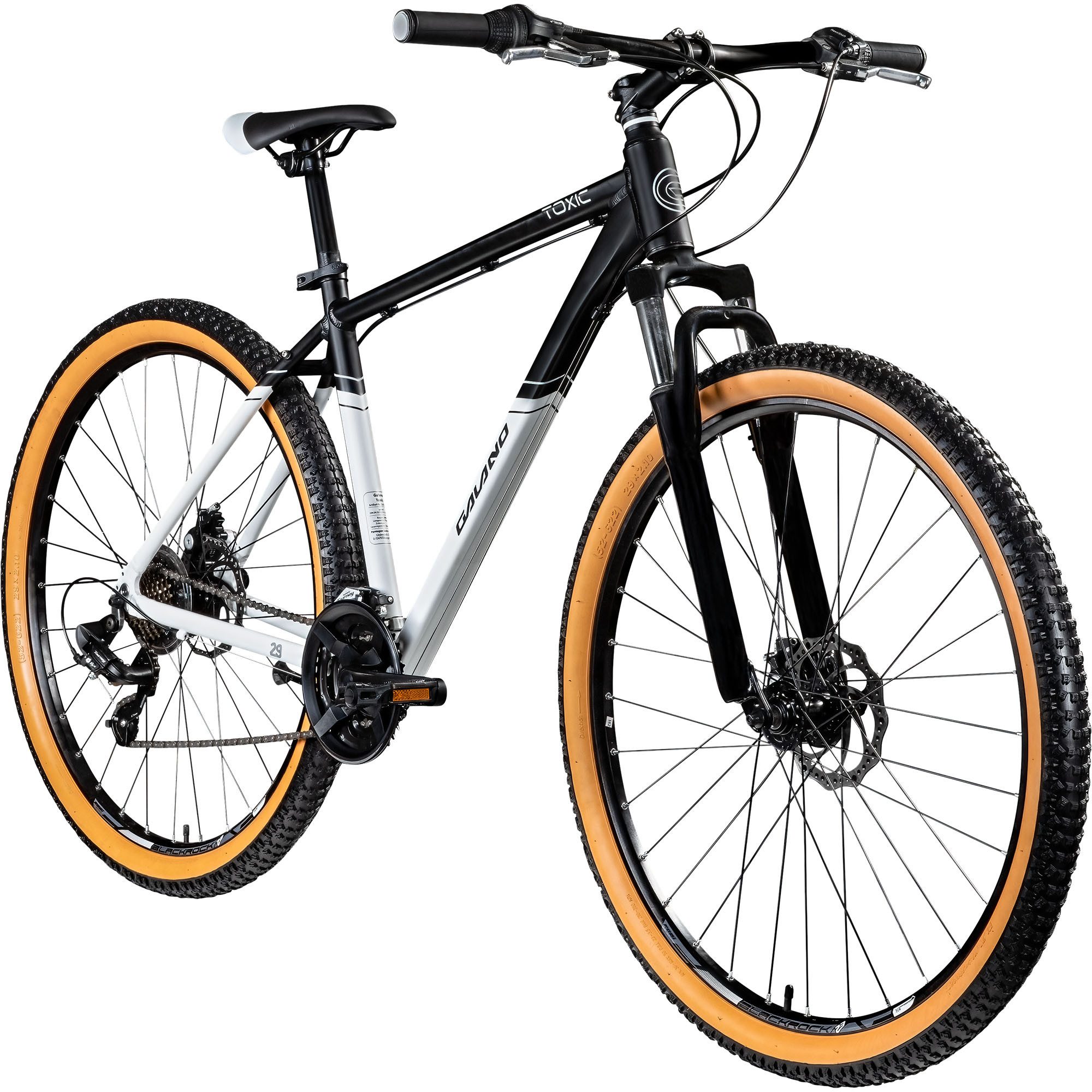 Galano Mountainbike Toxic 29", 21 Gang, Kettenschaltung, Mountainbike Hardtail 29 Zoll für Erwachsene ab 175 cm MTB Fahrrad