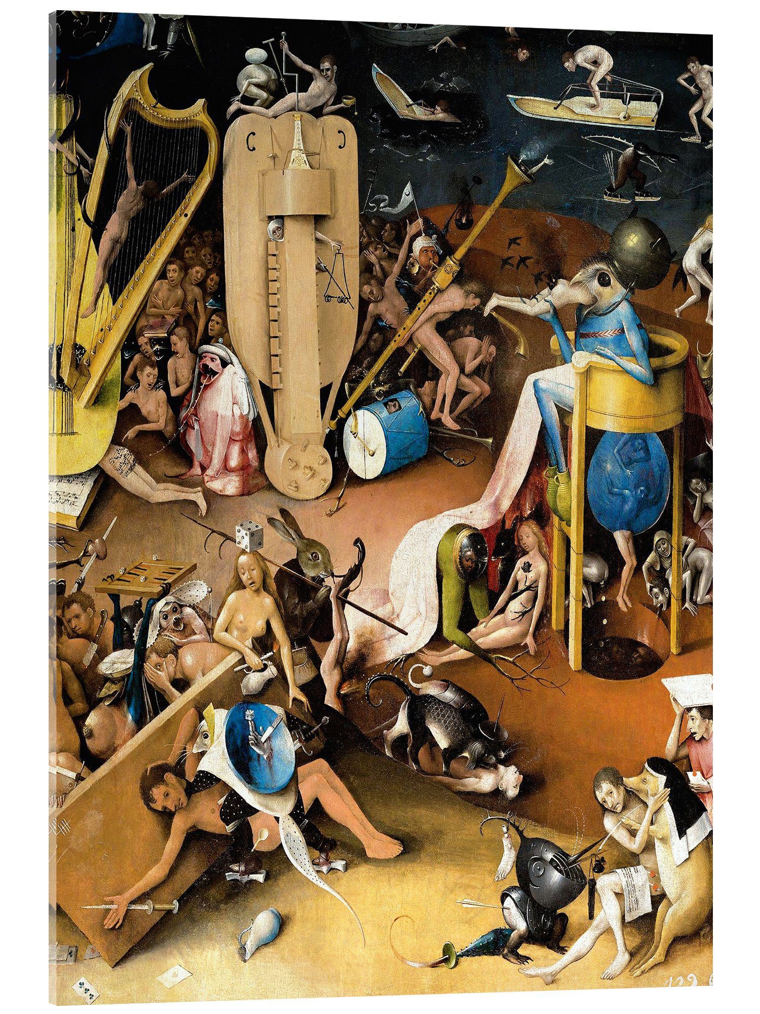 Wandbild Der Garten der Lüste - Die Hölle (Detail) II