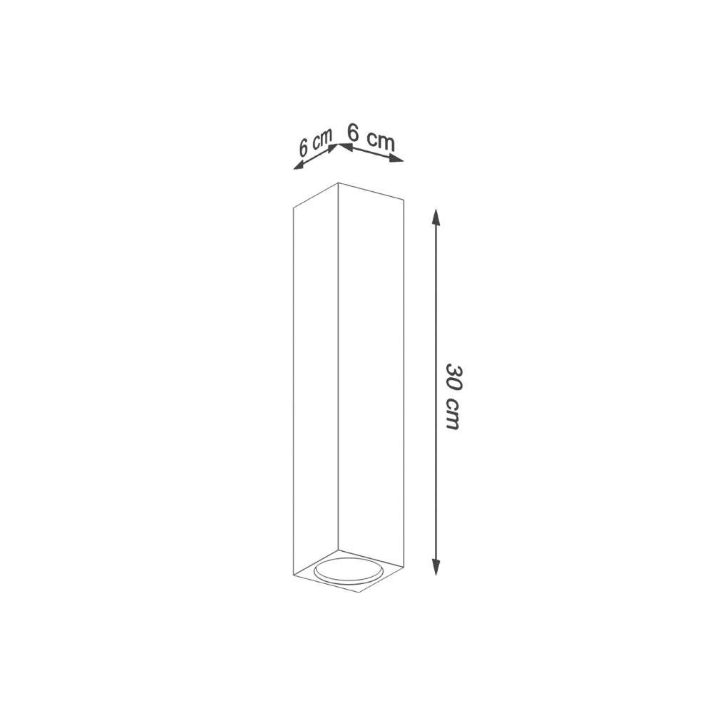 Leuchtmittel warmweiss, Aufbaustrahler 300mm, Kale enthalten: in famlights Deckenspot, Nein, Angabe, Eiche Deckenstrahler, GU10 Deckenspot, Deckenspot keine