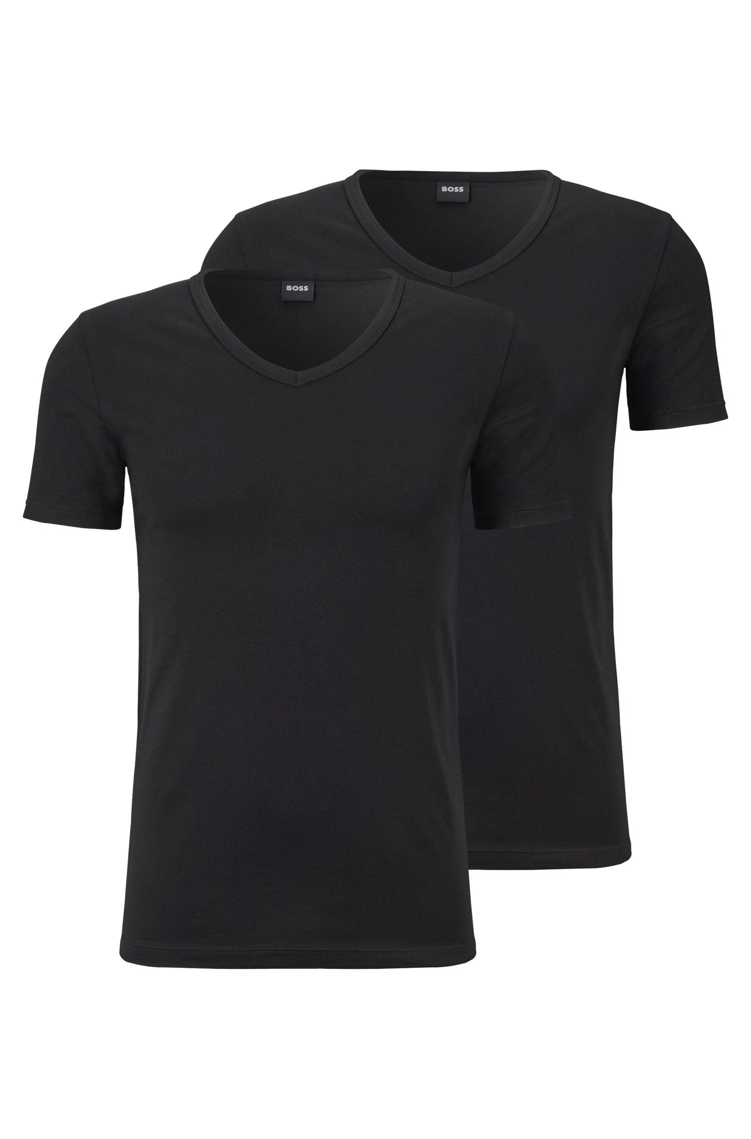 schwarz 2P MODERN (2-tlg) TSHIRTVN T-Shirt BOSS