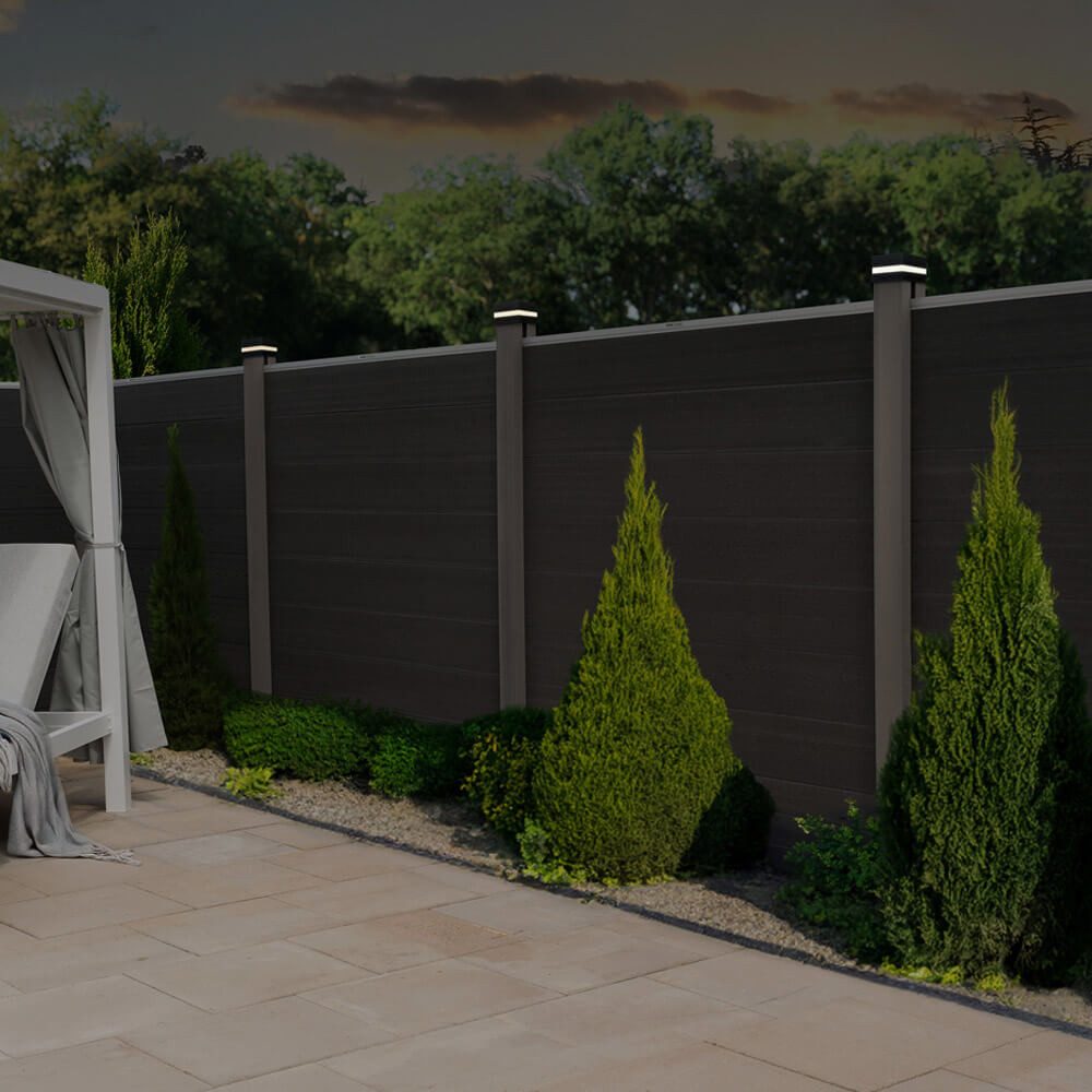 HOME DELUXE Pfostenkappe Pfostenabdeckung mit Solar LED Beleuchtung (4 St) – Bild 2 von 5