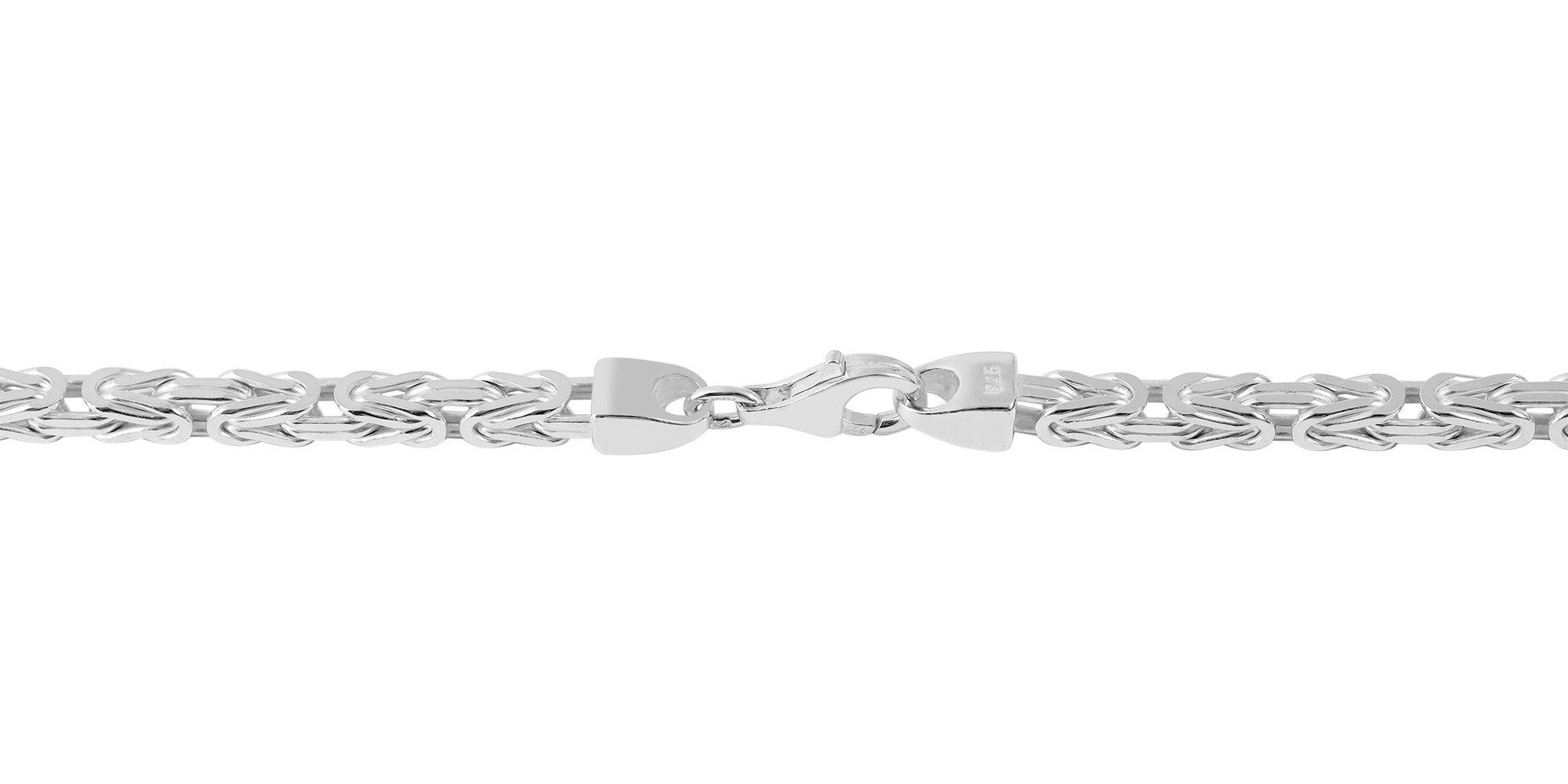 Kette ohne Anhänger Halskette – Königskette aus 925 Silber 55 cm